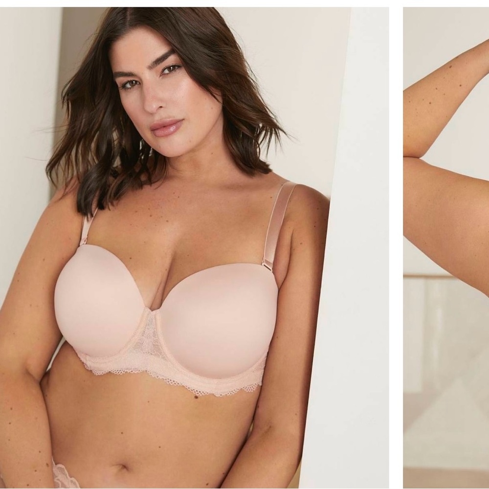 Bra penningtons size 42G Underwire Microfiber Strapless Bra